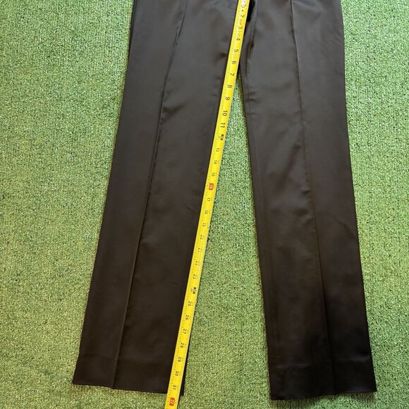Dolce & Gabbana Women's Black Straight Leg Silk Trouser Pants SZ 38 XS Authentic - Picture 4 of 8